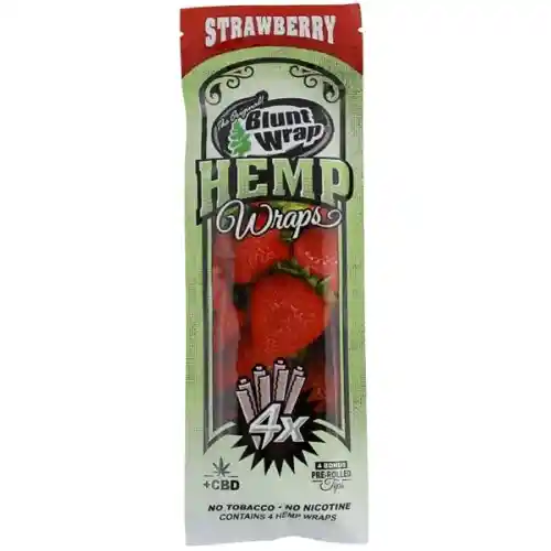 Blunt Wrap Hemp X 4 Strawberry