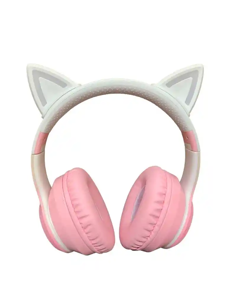 Diadema Bluetooth Orejas De Gato Rosa Con Luces Epik