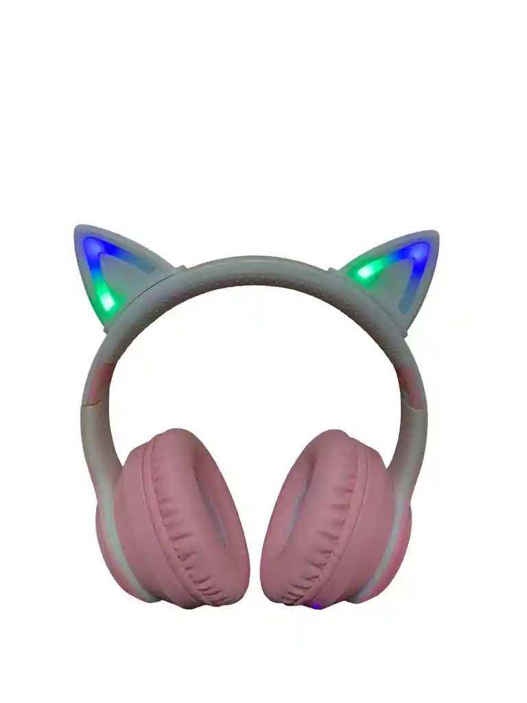 Diadema Bluetooth Orejas De Gato Rosa Con Luces Epik