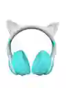 Diadema Bluetooth Orejas De Gato Verde Con Luces Epik