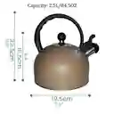 Tetera De 2.5 Litros Hervidor De Agua Con Escape Marron