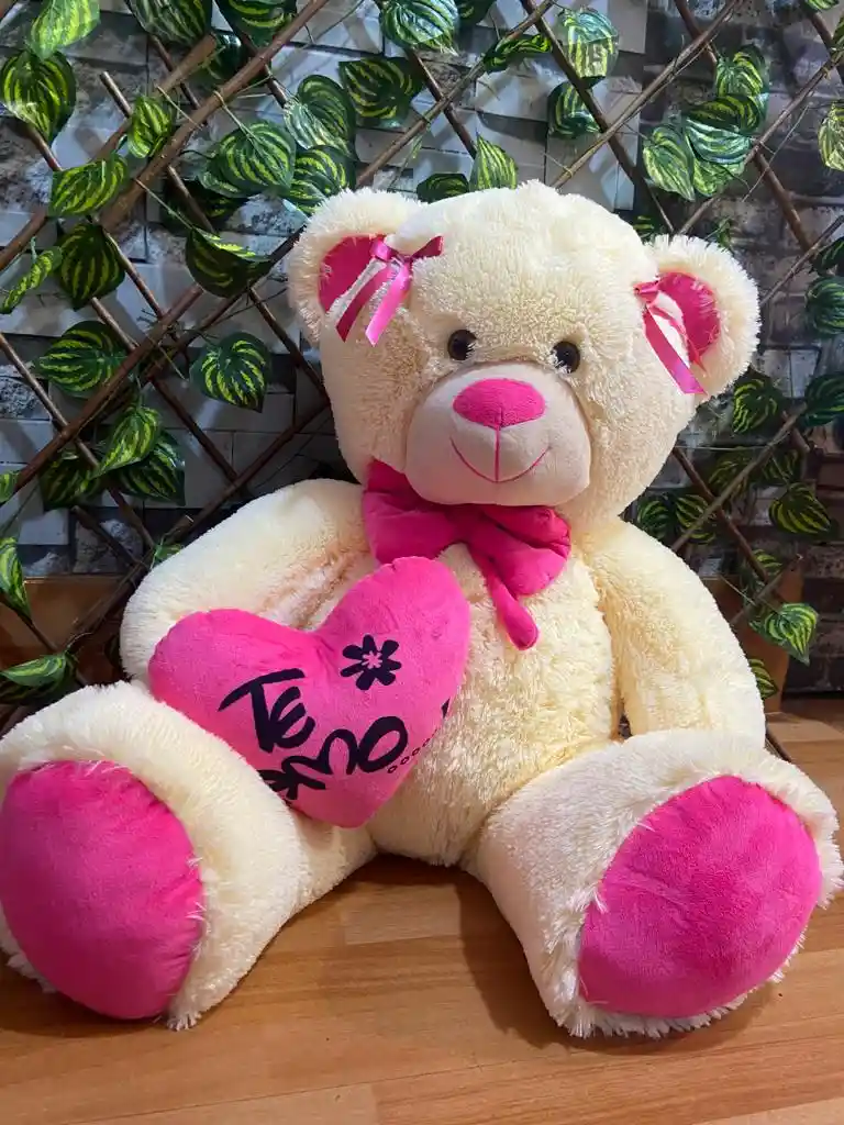 Oso De Peluche Con Corazon 100cm