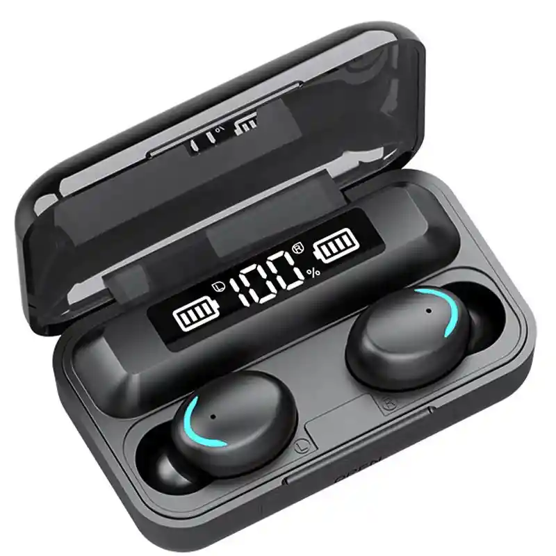 Audifonos In-ear Inalámbricos F9 Negro