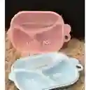 Lonchera Pequeña De 3 Compartimientos + Cuchara