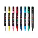 Marcador Gráfico De Vinilo, Posca Pc-3m Set X 8 Colores