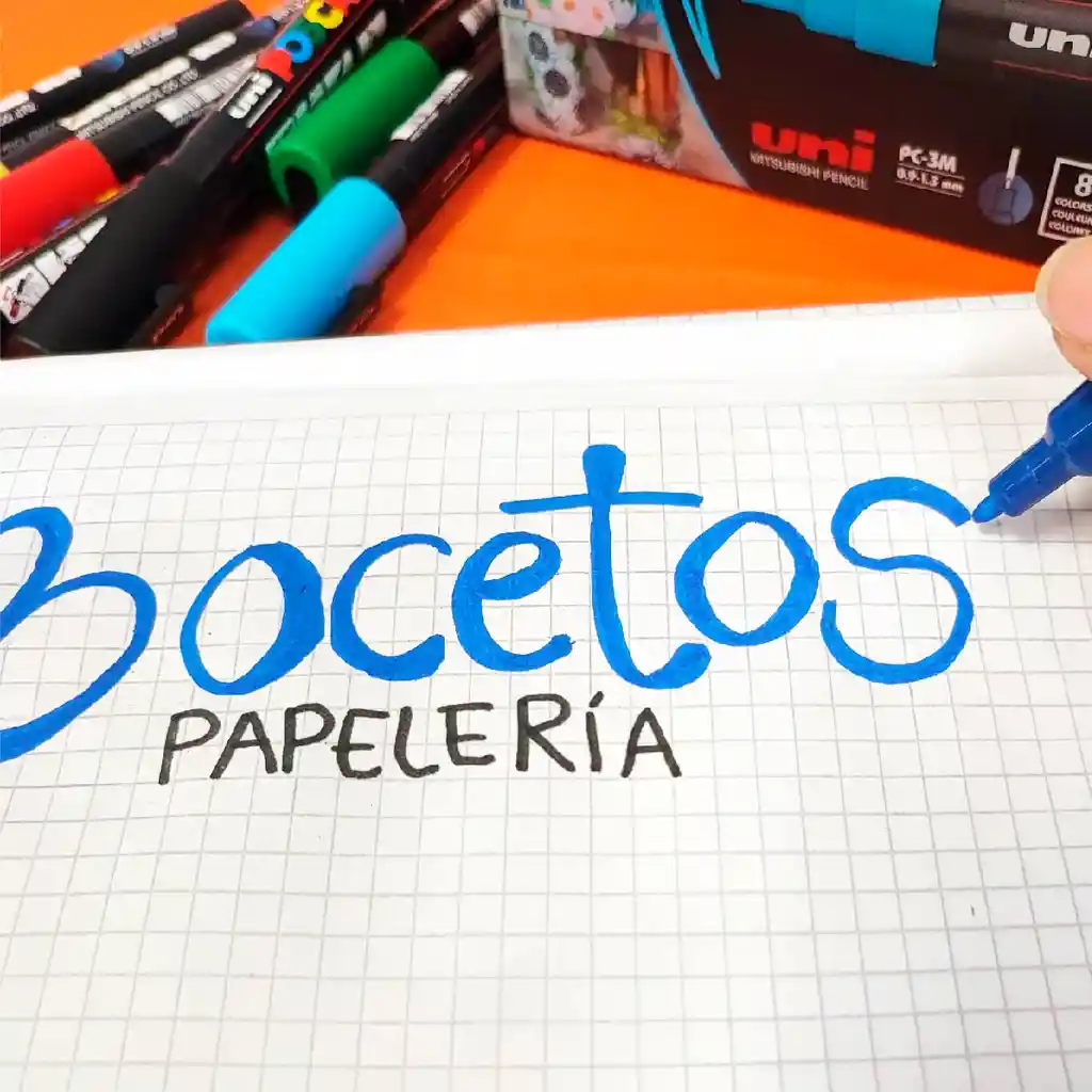 Marcador Gráfico De Vinilo, Posca Pc-3m Set X 8 Colores