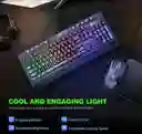 Combo Teclado + Mouse Gamer Rgb Negro Onikuma