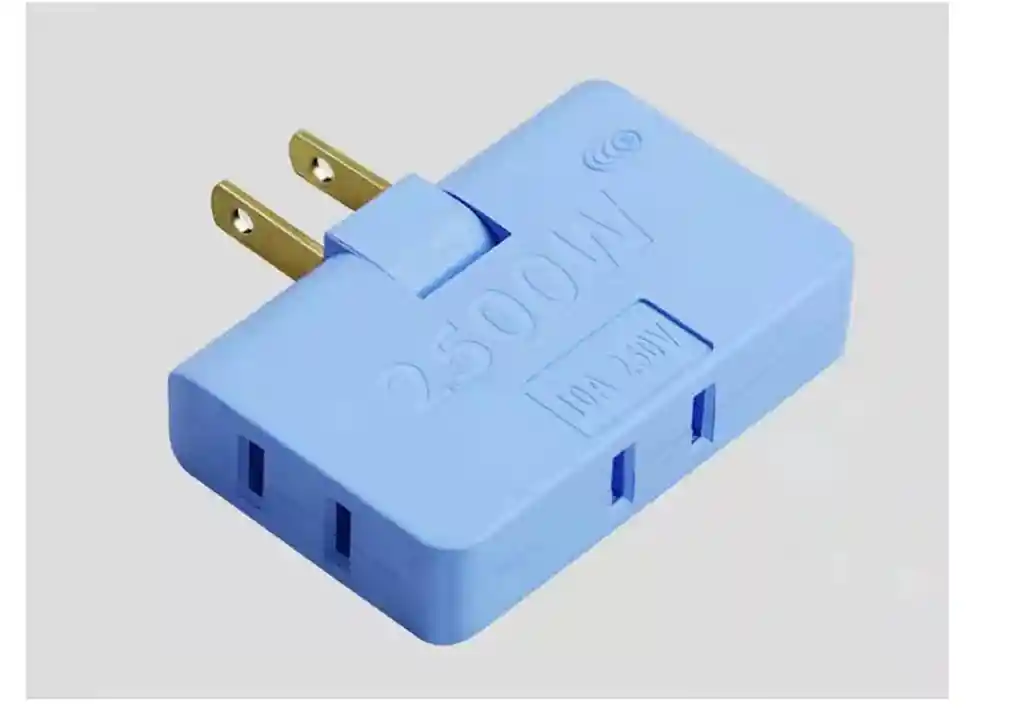 Adaptador Toma Corriente 3 Salidas Giratorio 180 Grados