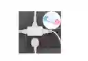 Adaptador Toma Corriente 3 Salidas Giratorio 180 Grados