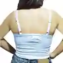 Crop Tops Blanco Encajes Moda Femenina Lenceria Mujer