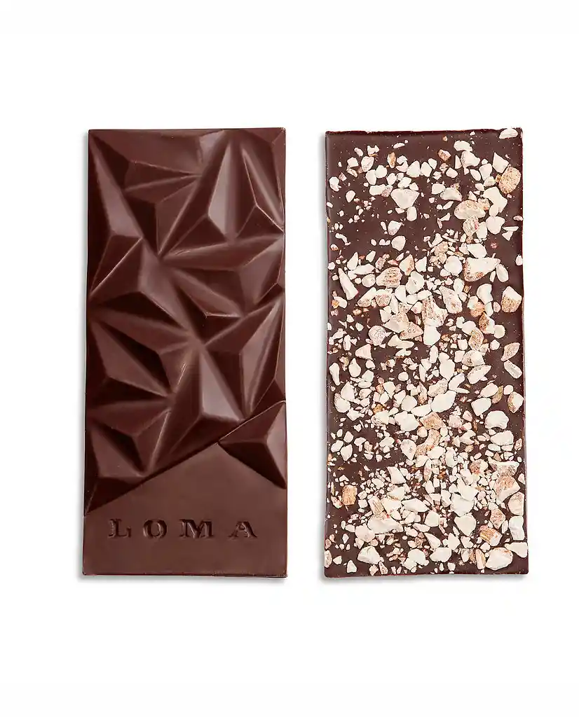 Barra De Chocolate Con Almendras Loma Chocolate 85 Gr