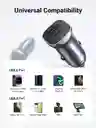 Cargador Carro Usb Tipo C Qc 3.0 Carga Rapida Iphone, Xiaomi
