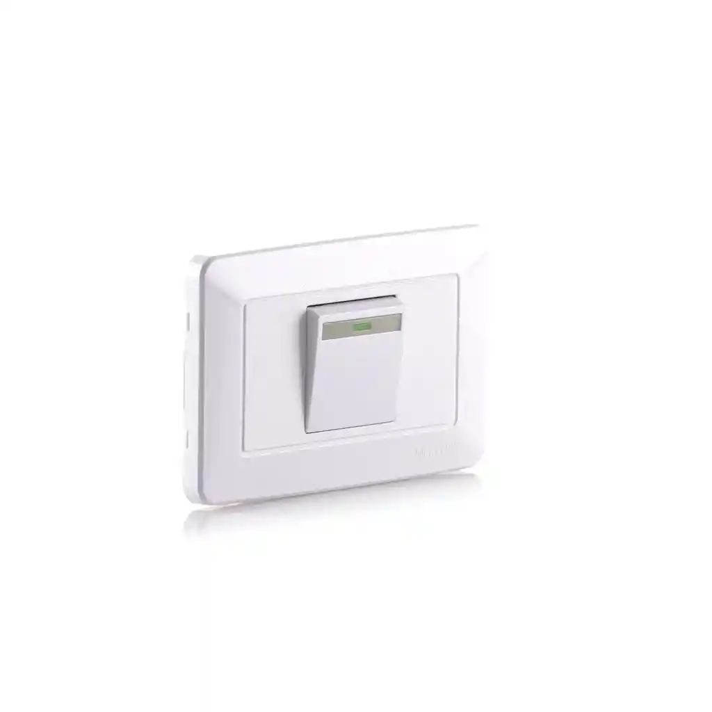 Interruptor Sencillo Incrustar Blanco Conmutable Economico