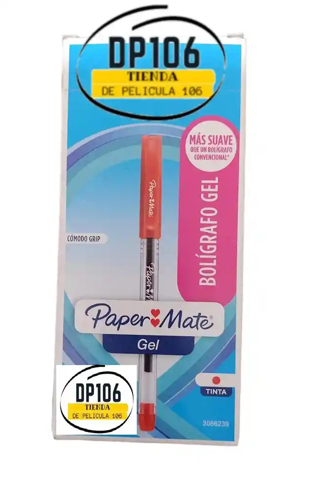 Esfero / Boligrafo De Gel Rojo Paper Mate Lapicero X 1 Und