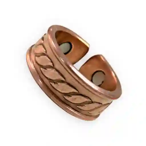 Anillo Magnético Trenzas De Cobre Talla 8