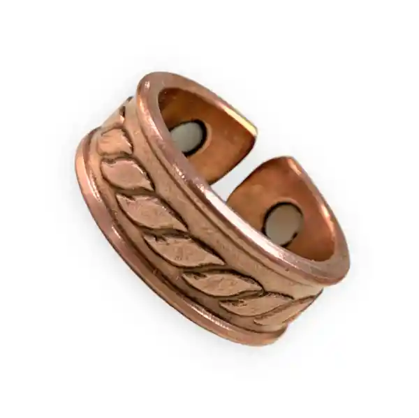 Anillo Magnético Trenzas De Cobre Talla 8