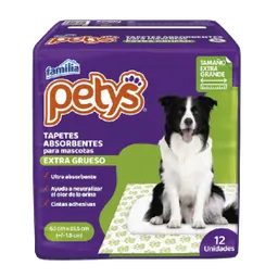 Tapetes Absorbentes Petys Extra-gruesos X 12 Und