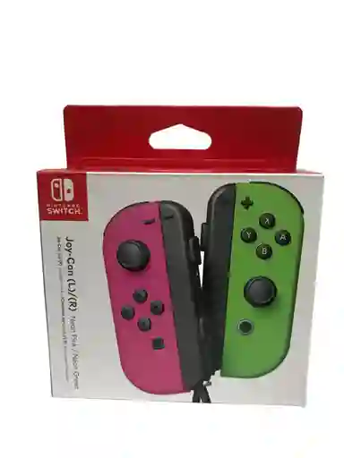 Control Joycon Splatoon Rosa/verde Nintendo Switch