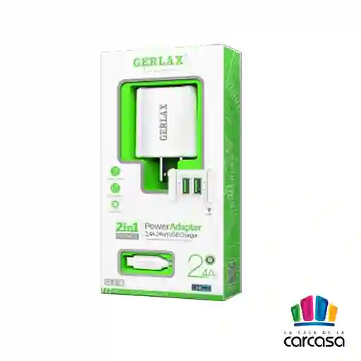 Cargador Gerlax (cubo +cable Micro) Ga-01m