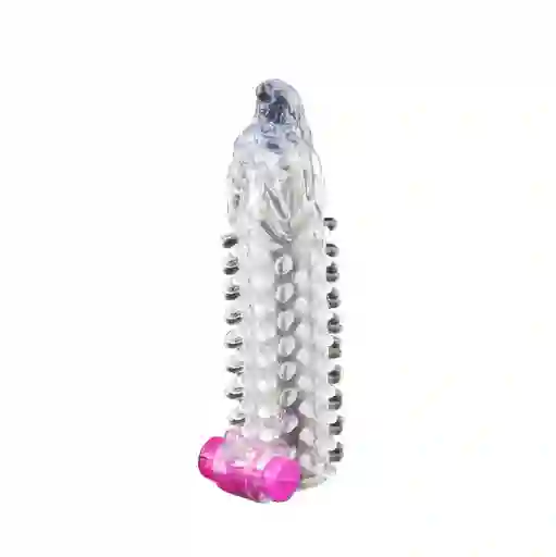 Funda Para El Pene Transparente Con Bala Vibradora