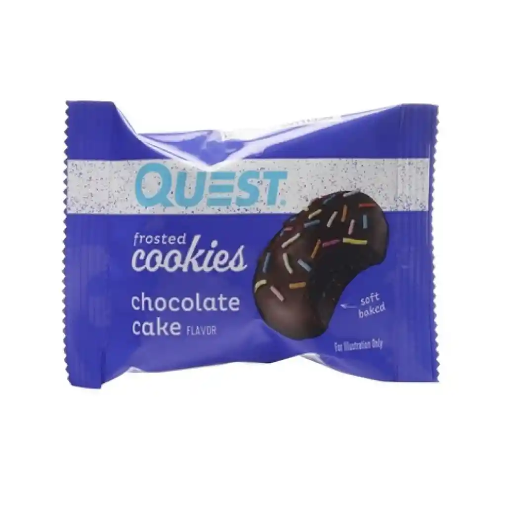 galleta glaseada pastel de chocolate 25gr (Quest)