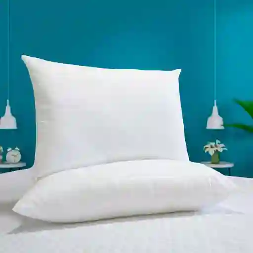Set X 2 Almohadas Siliconadas 65x45cm Hogareto Blanco