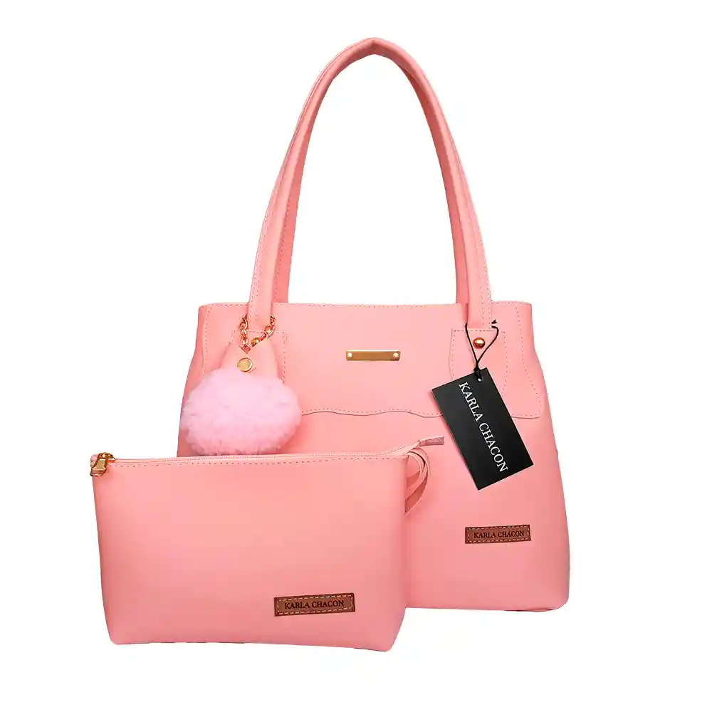 Cartera Bolso Mujer Dama Karla Chacon Gema Rosa
