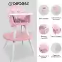 Bebesit Silla Comedor Baby Desk 3 En 1 Pink