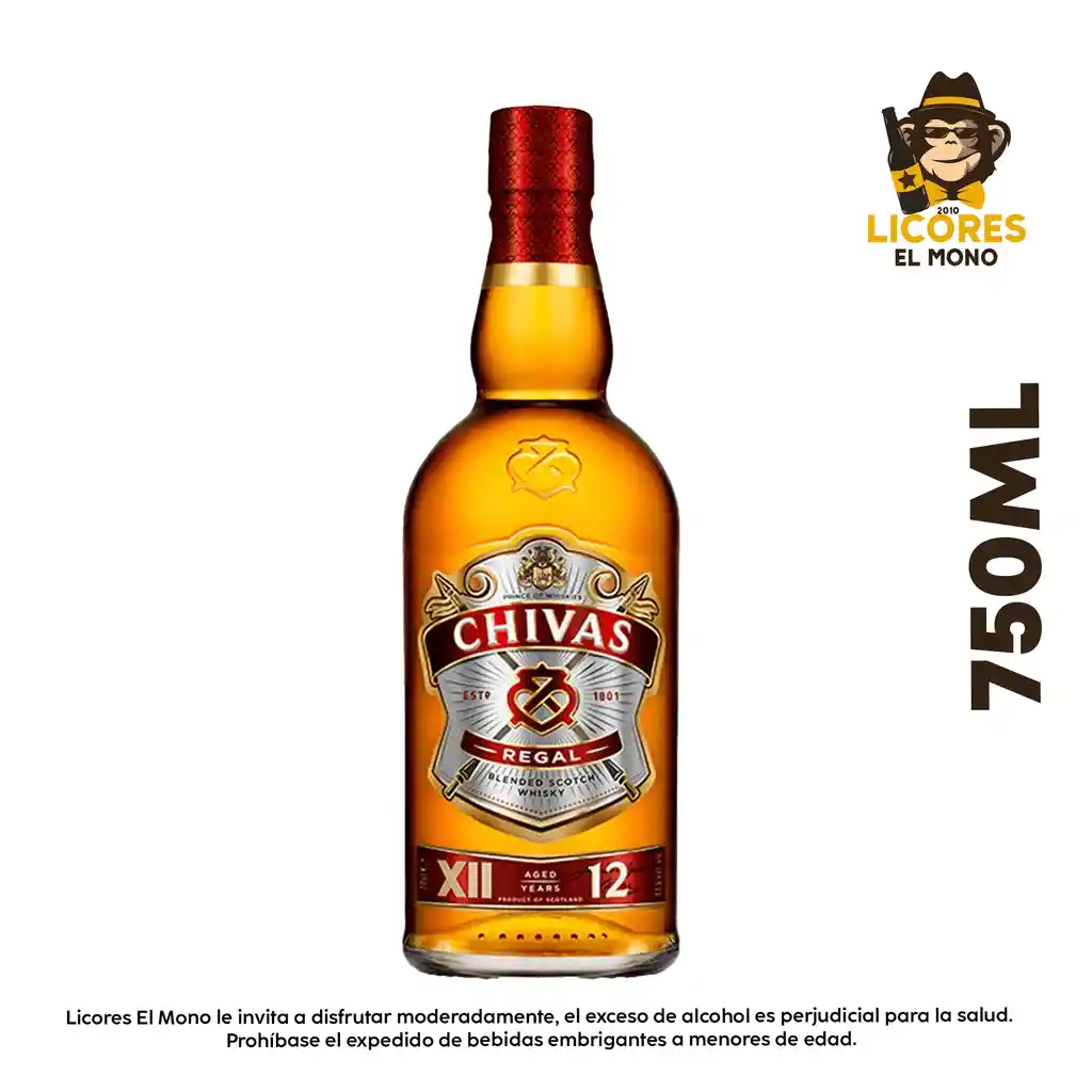 Whisky Chivas 12 Años 750ml