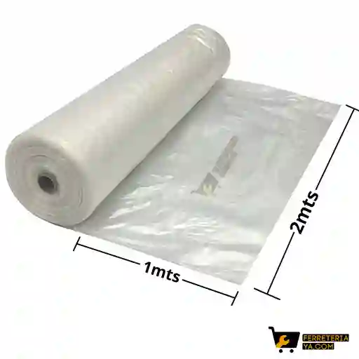 Plástico Transparente 2mts X 1mts