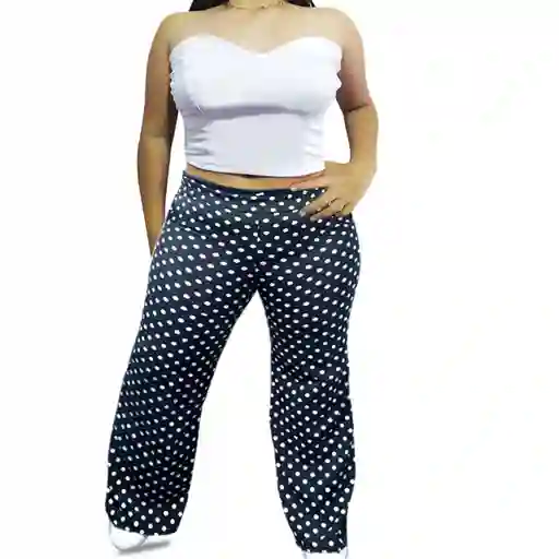 Conjunto Blusa Strapless Pantalon Talla L-xl Moda Prenda Femenina Tops