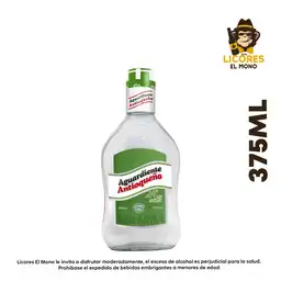 Aguardiente Antioqueño Verde Media 375ml