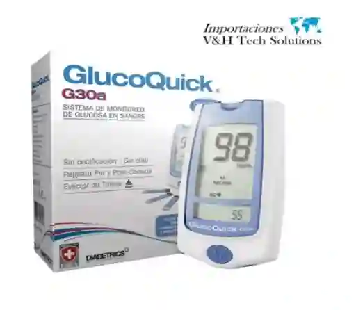 Un Glucómetro Glucoquick G30a Monitoreo De Glucosa