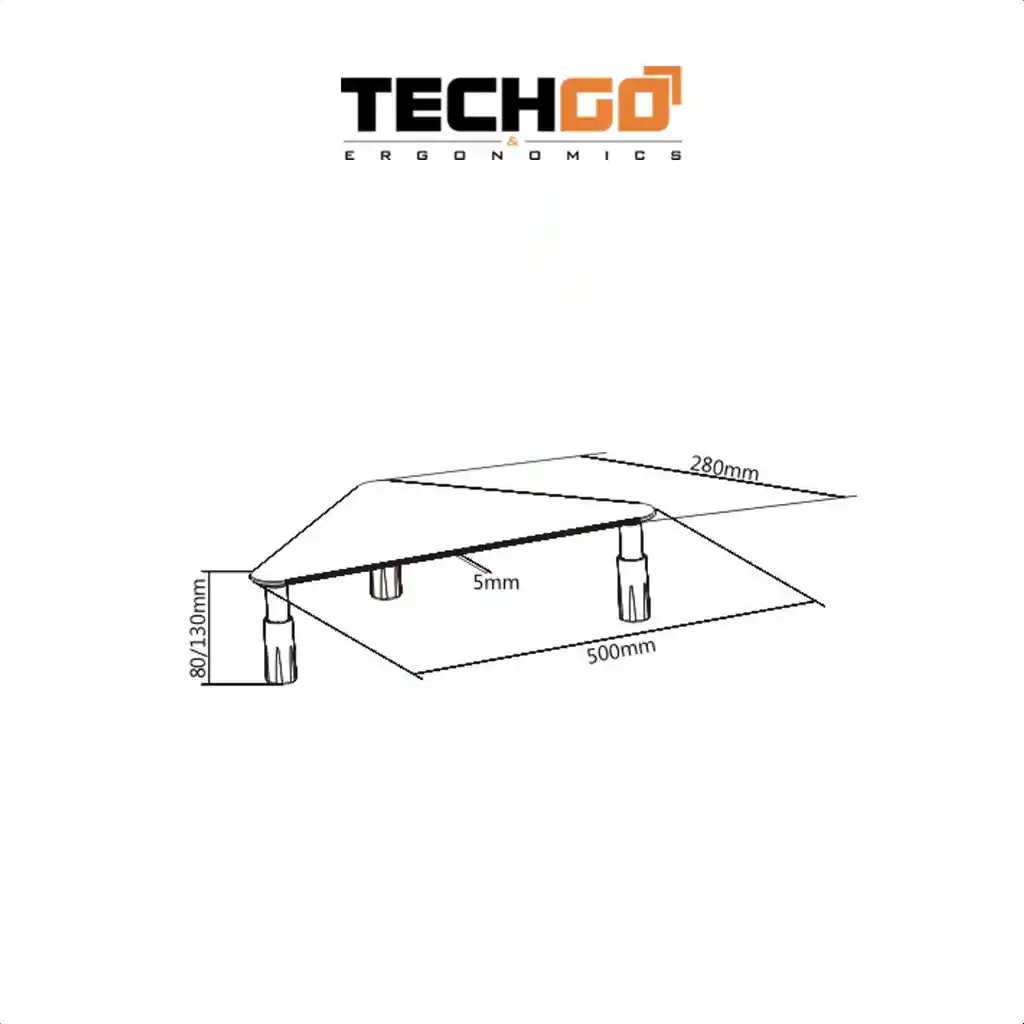 Base Mesa 2 Niveles Para Monitor, Laptop, Pc, Techgo Bma-12