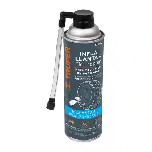 Sellador De Llantas Inflallantas 340g/450ml Truper Original