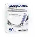 Combo 50 Tirillas + 50 Lancetas Glucoquick Gd50 Diamond