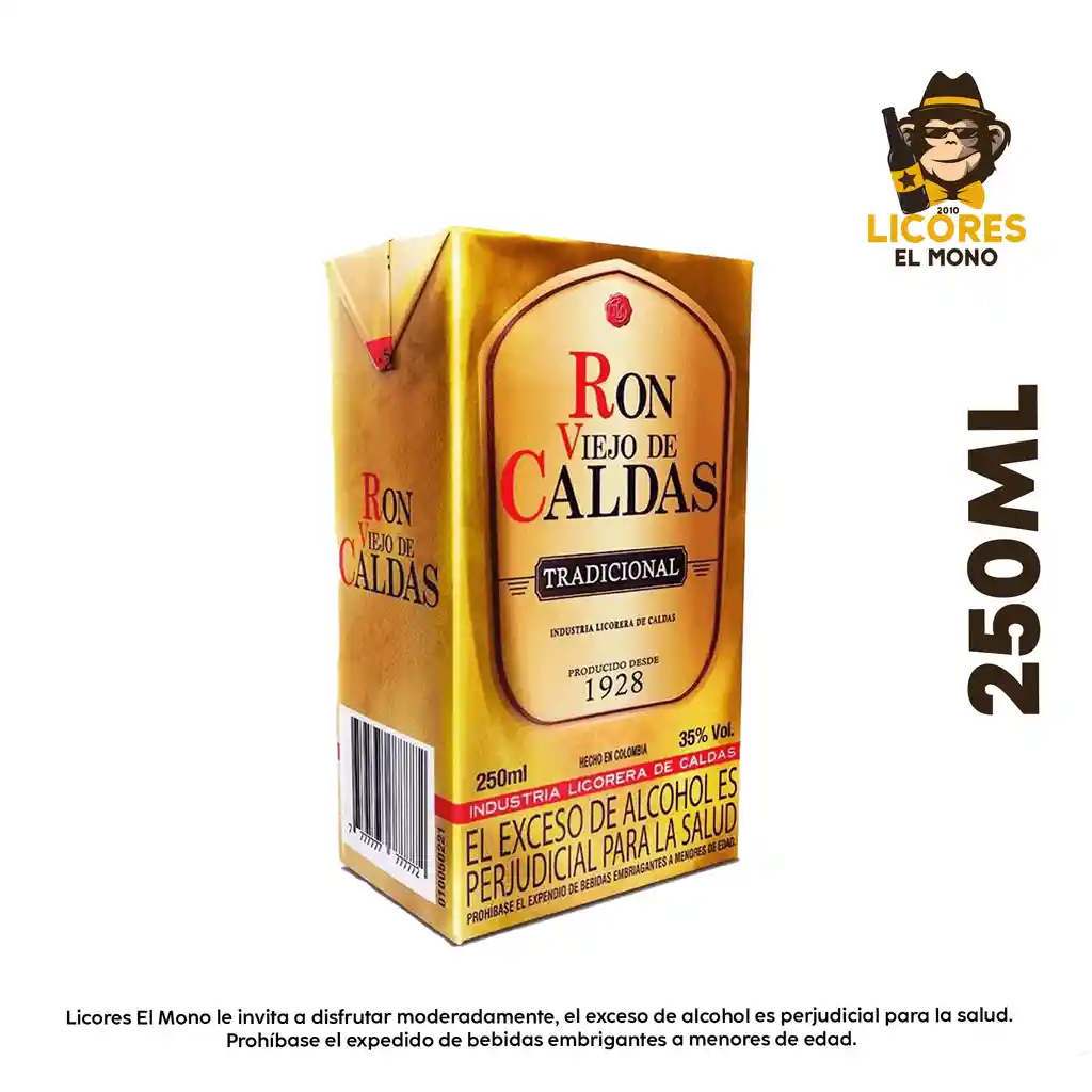  Ron Viejo De Caldas 250Ml 