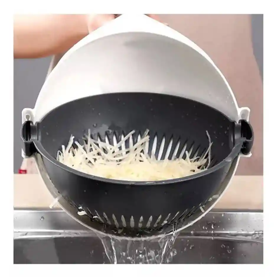 Cortador De Verduras Pica Todo 9 En 1 Escurridor Y Rallador