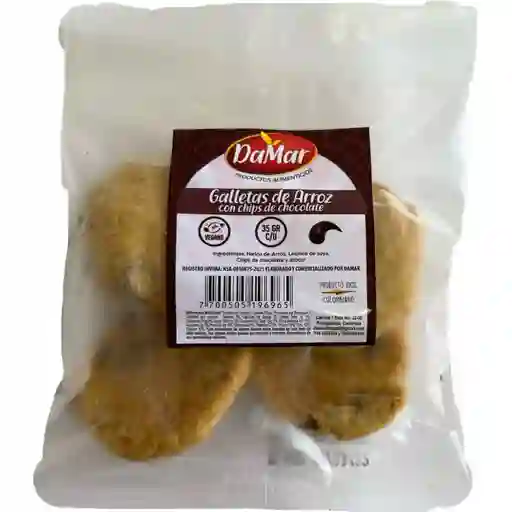 Galletas De Arroz Con Chispas De Chocolate 60gr (damar)	