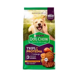 Dog Chow Triple Proteina Adulto Todo Tamaño 22.7kg