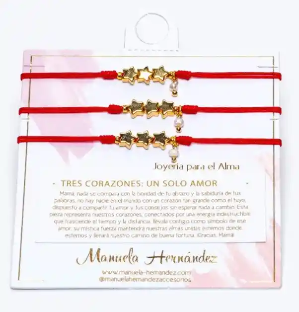 Trío Pulseras, Tres Corazones: Un Solo Amor