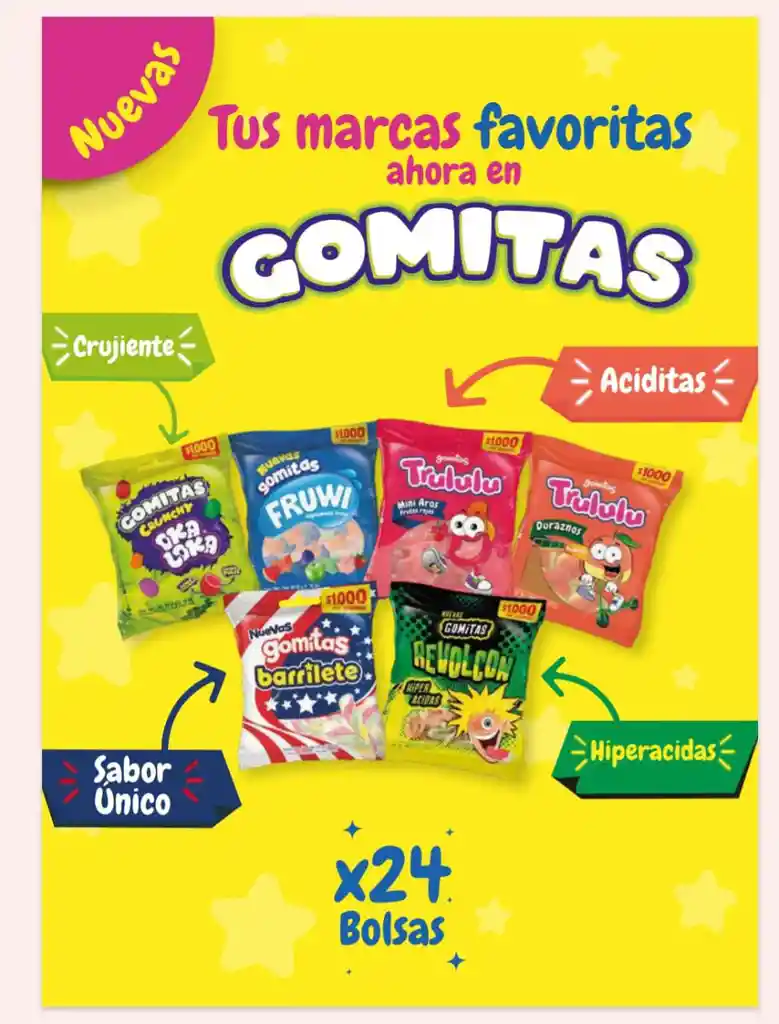 Gomitas Trululu Surtidas X24und