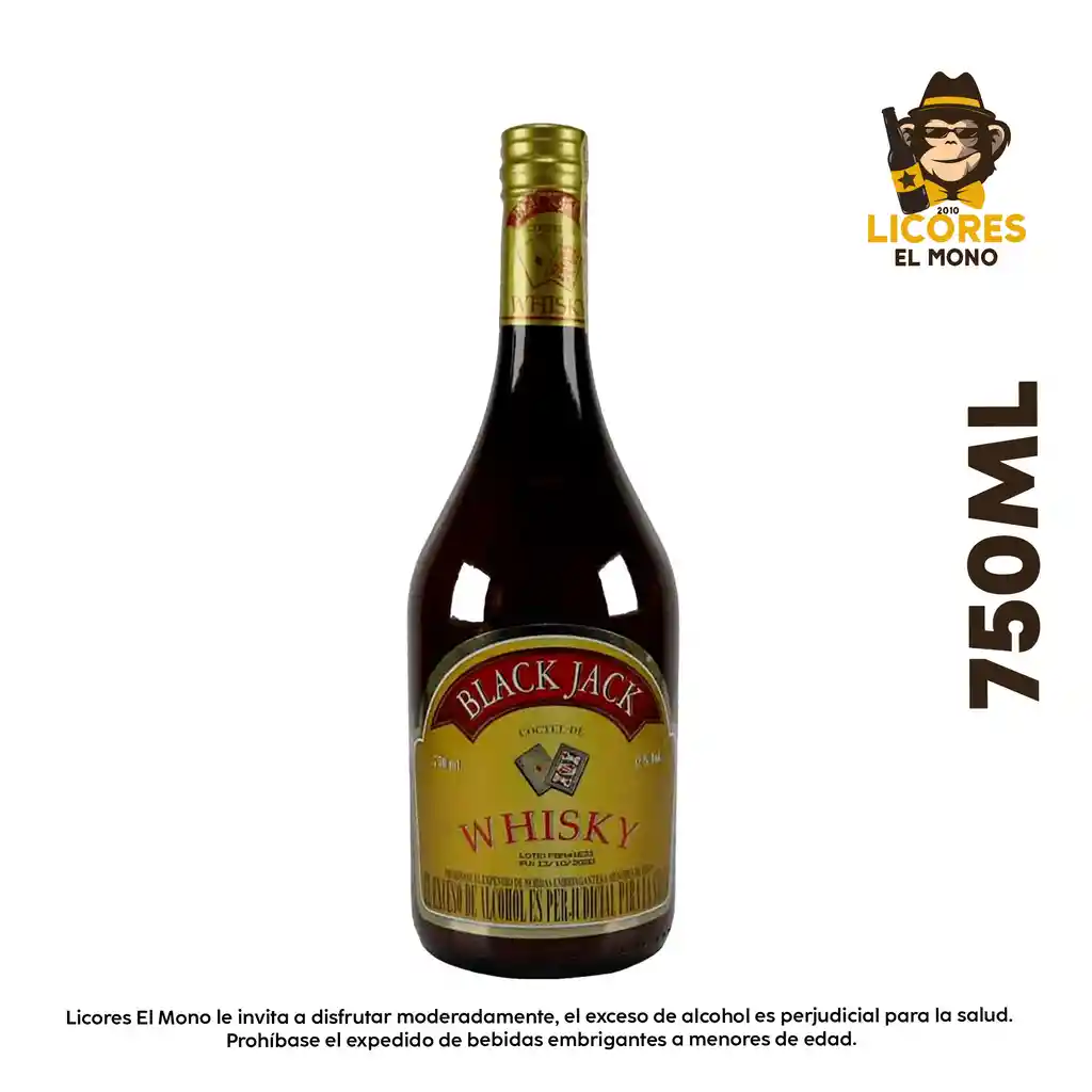 Crema De Whisky Black Jack 750ml