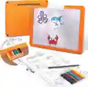 Set De Arte Tablero De Dibujo Con Luz Led Calcar Niños Niñas