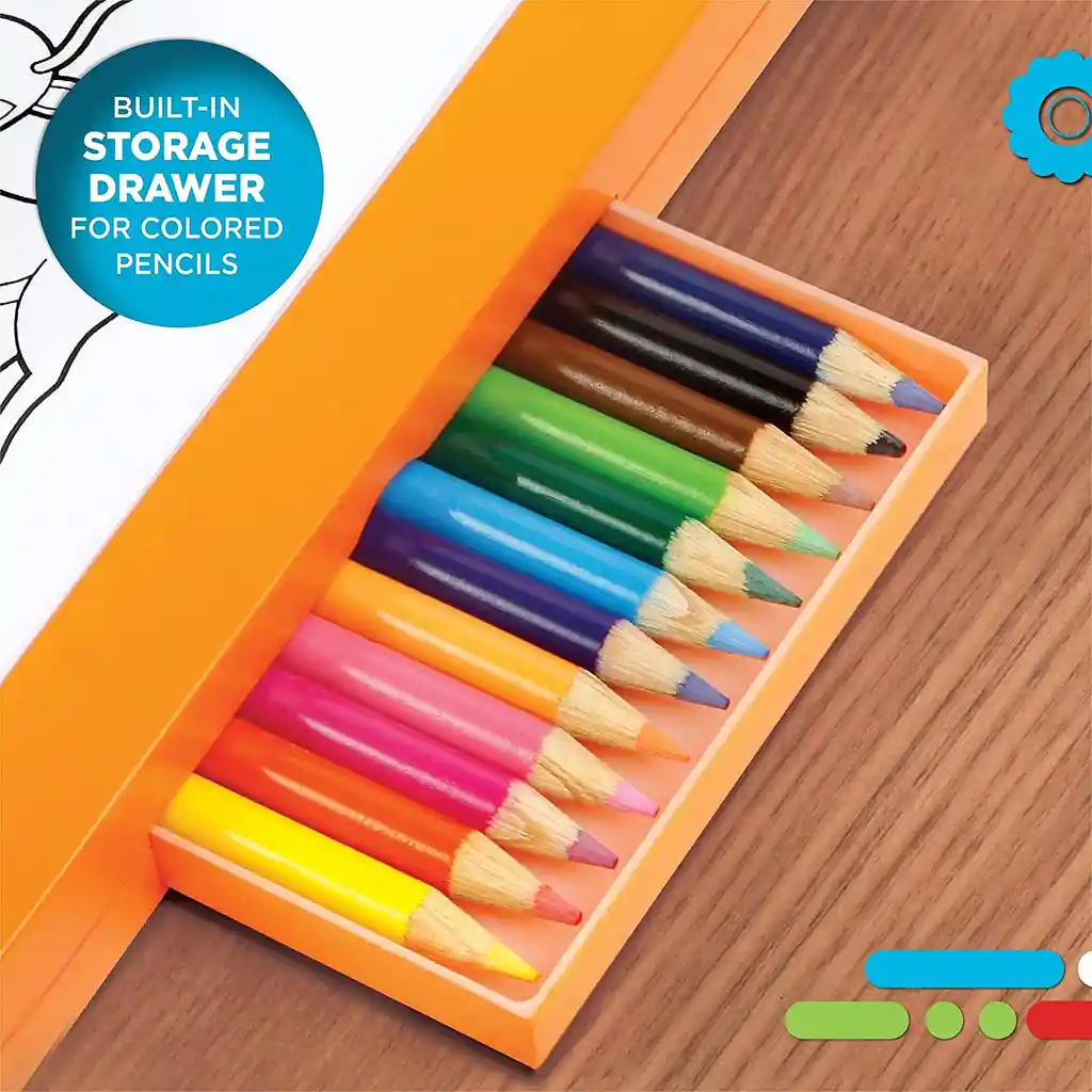 Set De Arte Tablero De Dibujo Con Luz Led Calcar Niños Niñas