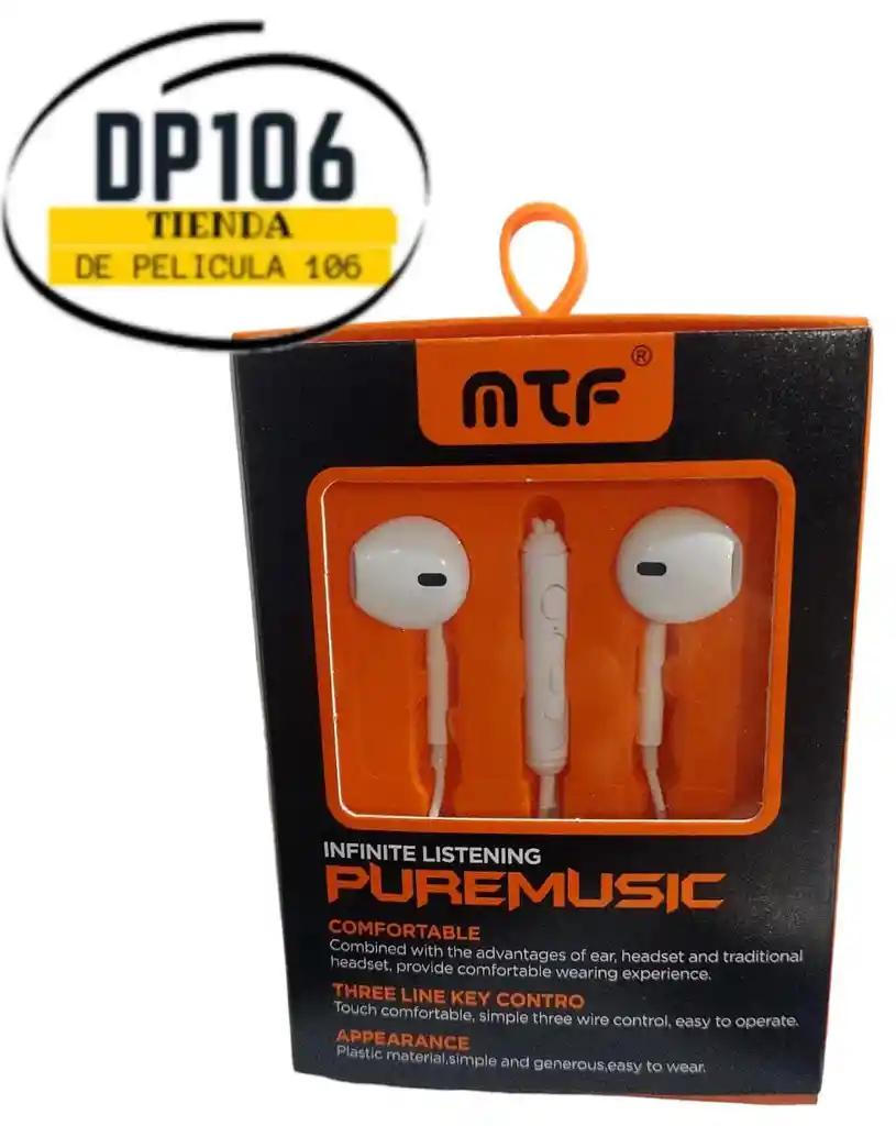 Audifonos Earpods Mtf Blancos