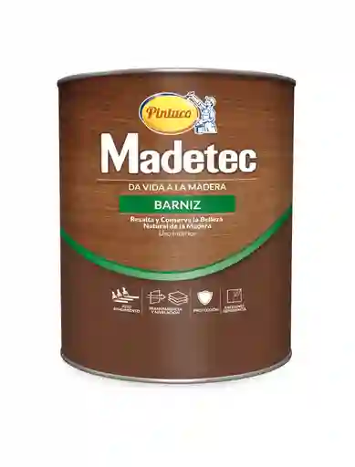 Barniz Transparente Brillante 946ml (1/4) Madetec Pintuco