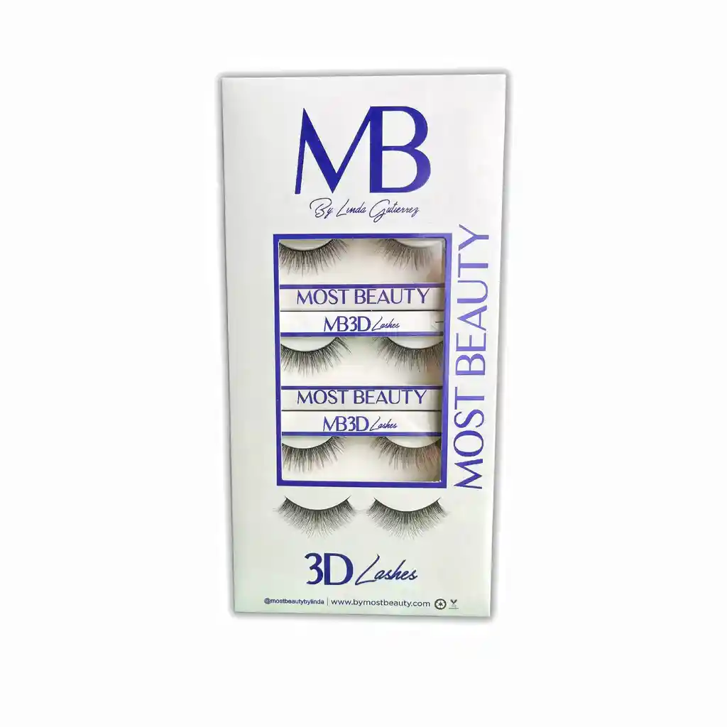 Caja De Pestañas Most Beauty 3d - 231 (10 Pares)