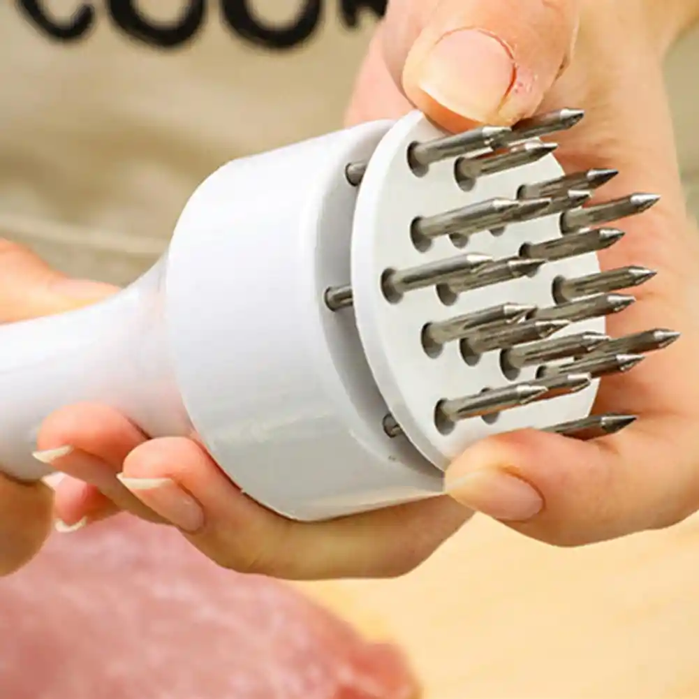 Ablandador Manual De Carne En Acero Inoxidable 16 Puntas Afiladas