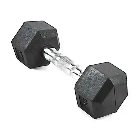 Mancuerna Hexagonal Encauchetadas Sportfitness 15kg